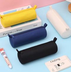 16Pcs Solid Color Office Zipper Pen Pouch