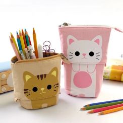 8Pcs Cute Cartoon Creative Retractable Pencil Case