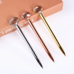 33Pcs Heart Crystal Ballpoint Pen