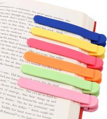 30Pcs Colorful Silicone Bookmark 