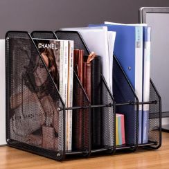   11Pcs Metal Mesh 3 Tier Document File Tray